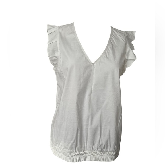 Halogen White short sleeve Dress shirt medium - Picture 2 of 6